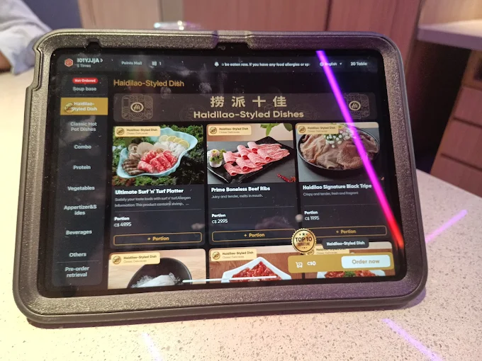 Haidilao Mississauga Menu
